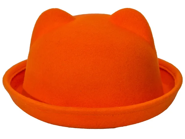 Hatt plommonstop med öron svart blå orange — Stockfoto