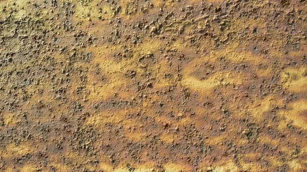 Hierro corrosión pintura marrón amarilla capa uniforme con arañazos y —  Fotos de Stock