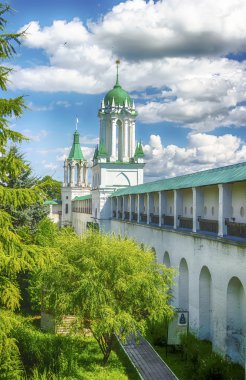 Rostov Veliky Rusya'ya manastırda Spaso-Yakovlevsky Dimitriev