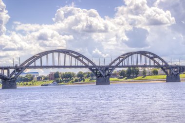 nehir Rusya rybinsk üzerinde köprü