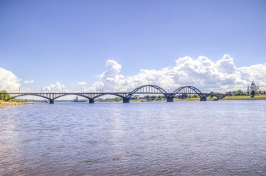 nehir Rusya rybinsk üzerinde köprü