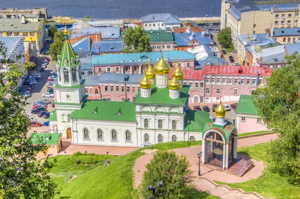 Ansicht von oben Zentrum nizhny novgorod — Stockfoto