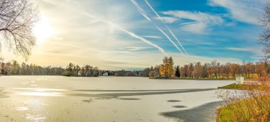 Catherine Park panorama sonbahar kış buz kar