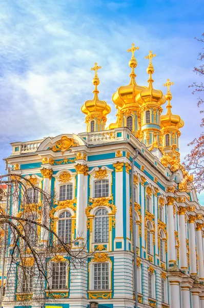 Parque Tsarskoye Selo Palácio Catherine — Fotografia de Stock