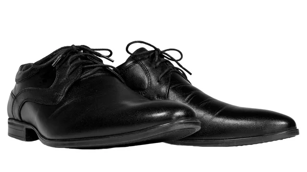 Zapatos hombre clásico de cuero con cordones negro —  Fotos de Stock
