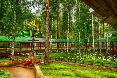 Manastırın Kutsal Royal Şehitler yolu Ganina Yama Ekaterinburg Rus