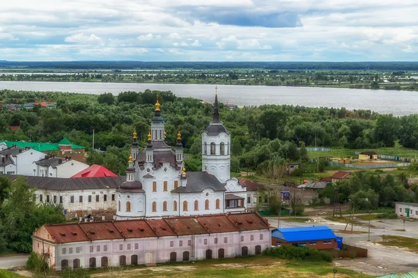 Tobolsk Iglesia Zachariah y Elizabeth centro vista superior — Foto de Stock