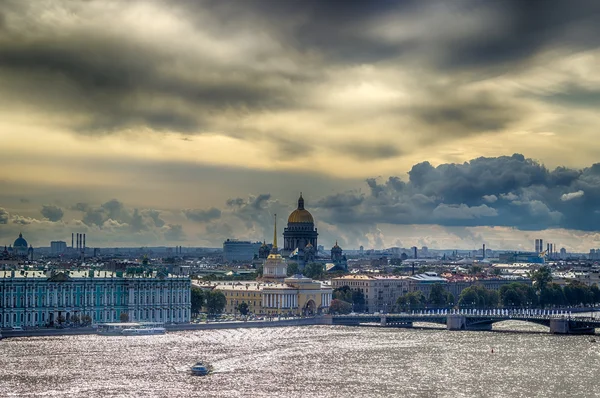 Cathédrale Saint-Isaac vue de dessus Rivière Neva Immeuble Main Admi — Photo