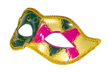 Venedik karnaval maskesi desenli asimetrik frontal resim