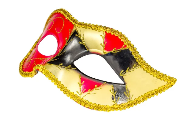 Venetian Carnival Mask bermotif gambar depan asimetris — Stok Foto