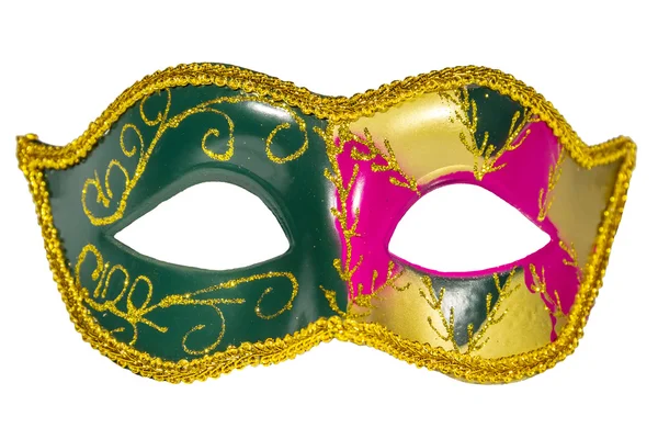 Máscara de Carnaval Veneciana estampada imagen frontal asimétrica — Foto de Stock