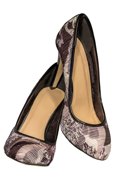 Frauen High Heel Schuhe Farbe braun grau khaki Militär — Stockfoto