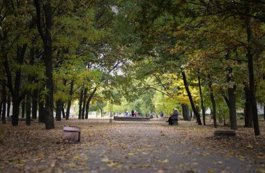 Sonbahar. Çoğunlukla bulutlu.