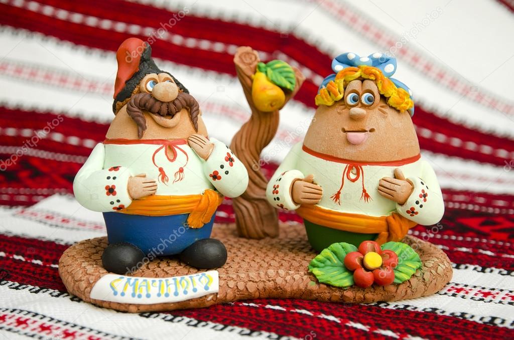 Ukrainian National clay handmade toys.
