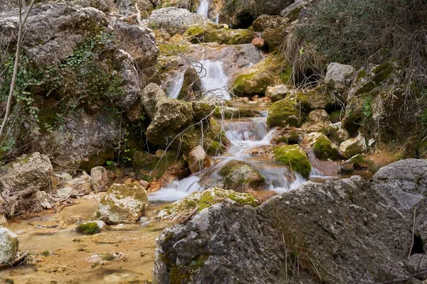 Birth of the Mundo River located in the natural park of Los Calares del Mundo and La Sima near Ripar Spain