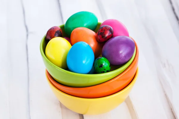 Colorful painted Easter eggs — Stock Photo, Image