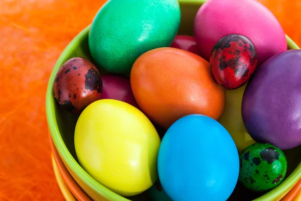 Colorful painted Easter eggs — Stock Photo, Image