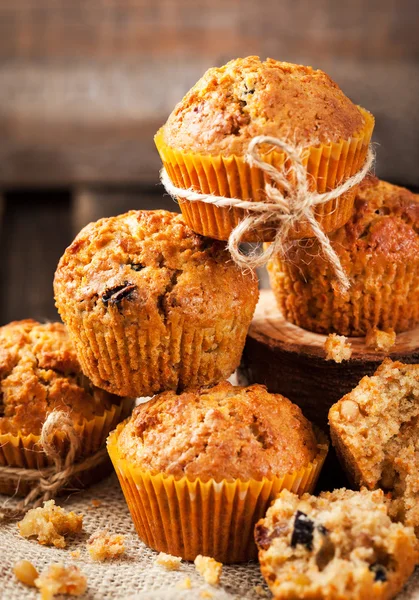 Fresh homemade delicious carrot muffins — Stock Photo, Image