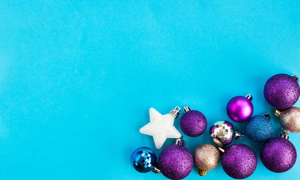 Bolas Navidad Coloridas Para Fondo Vacaciones —  Fotos de Stock