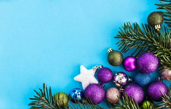 Bolas Navidad Coloridas Para Fondo Vacaciones — Foto de Stock