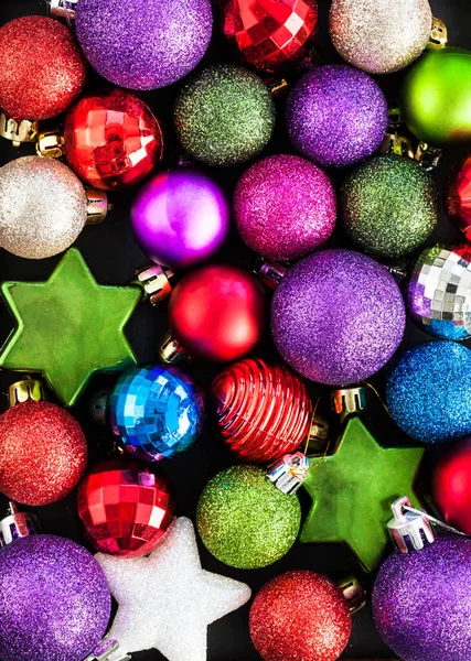 Bolas Navidad Coloridas Para Fondo Vacaciones — Foto de Stock