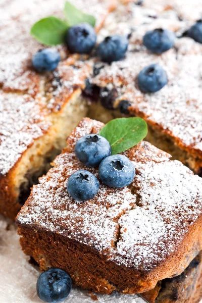 Hausgemachter Blaubeerkuchen — Stockfoto