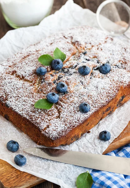 Torta di mirtilli fatti in casa — Foto Stock