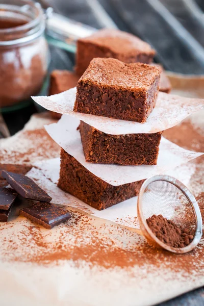 Домашнє шоколад тістечка — стокове фото