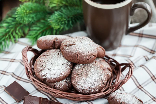 Chocolade kreuken cookies — Stockfoto