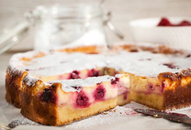 Ev yapımı kiraz creamcheese pasta