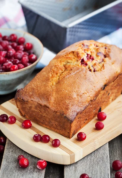 Delicioso pan de arándano casero fresco — Foto de Stock