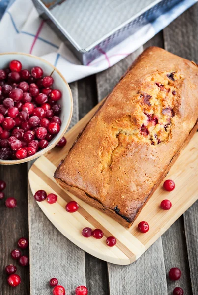 Delicioso pan de arándano casero fresco — Foto de Stock