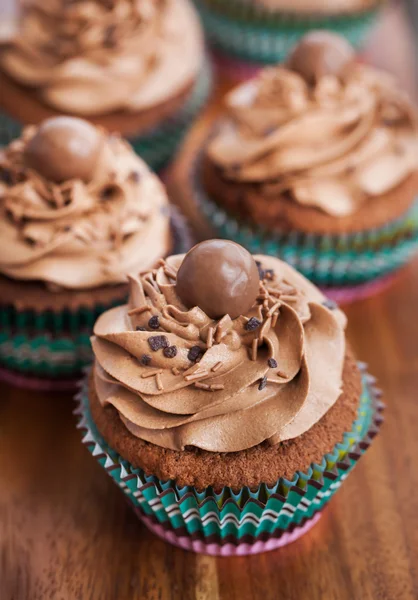 Deliciosos cupcakes de chocolate — Foto de Stock