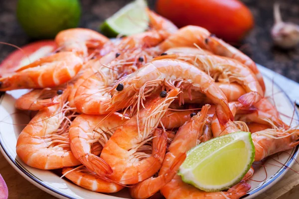 Camarones frescos deliciosos — Foto de Stock