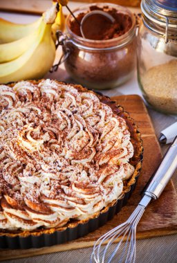 Banoffee Pasta krema ve çikolata ile