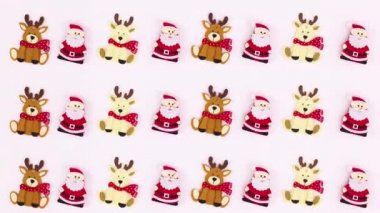 Noel geyikleri ve Santa Clouse beyaz temayı doldurup devam ediyor. Hareketi durdur