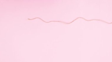 Sevgililer Günü 'nde kalplerle ipe asılan kağıtlar. Hareketi durdur