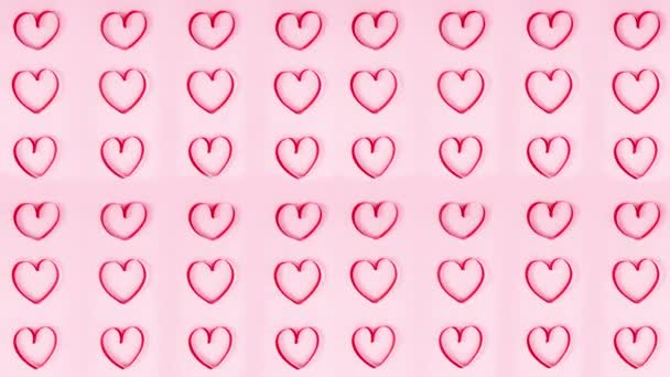San Valentín Amor Corazones Detener Animación Movimiento — Vídeos de Stock