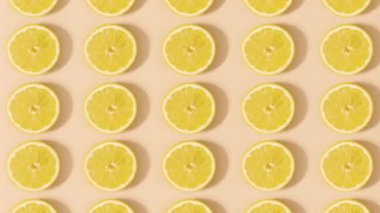 Limon deseni dönüyor. Minimum düzlük yaz yerleşimi. Hareketi durdur