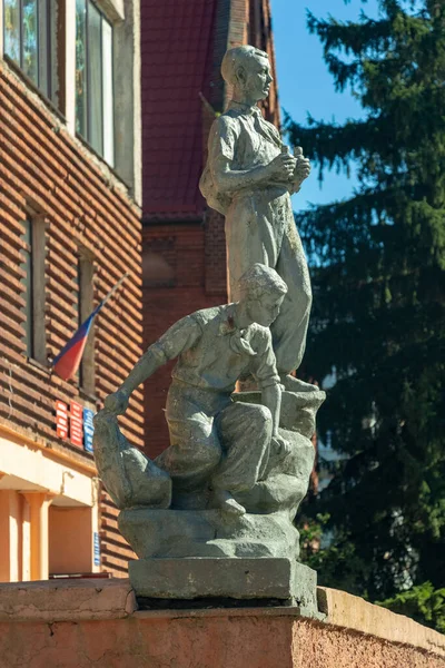 Skulptur Der Pfadfinder Sommernachmittag — Stockfoto