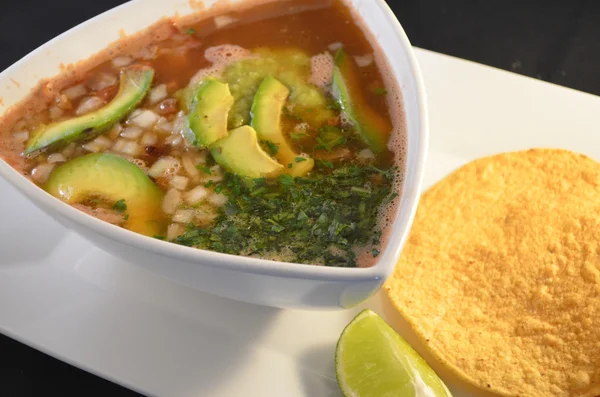 Sopa de caldo de carne — Fotografia de Stock