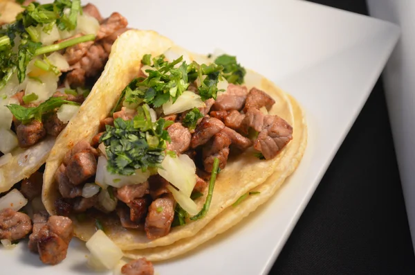 Tacos di bistecca alla griglia Foto Stock