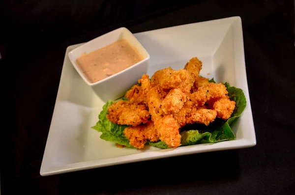 Fried Calamari Strips — Stock Photo, Image