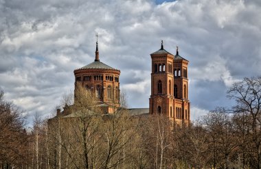 Cennet berlin kiliseyle HDR görüntüsünü