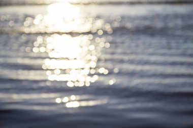yansımaları ve bokeh bulanık okyanus arka plan