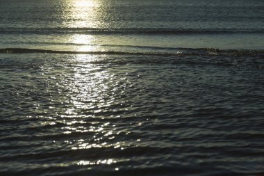 yansımaları ve bokeh bulanık okyanus arka plan