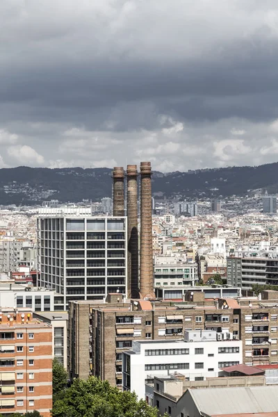 Panorama barcelona im sommer — Stockfoto