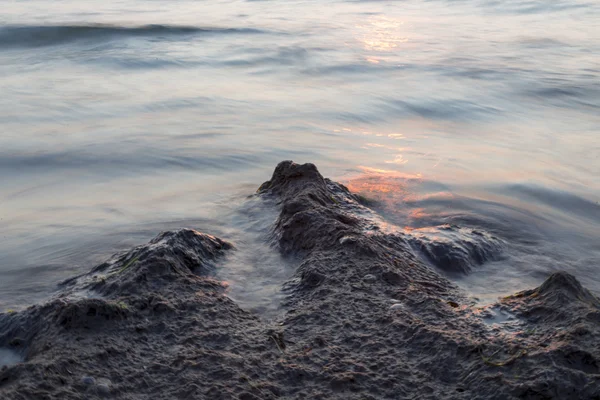 Rozmazané oceánu dlouhé expozice pozadí — Stock fotografie