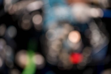 blurred interior with bokeh, for overlays and compositions