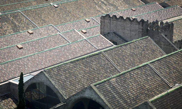 Ancient castle roof found in Barcelona, Spain — Stock Photo, Image